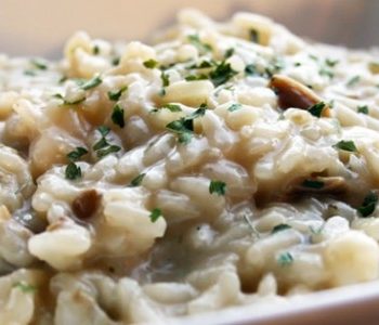 A lovely autumnal risotto al funghi